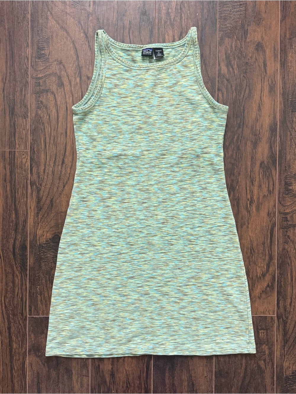 Patagonia Vintage Medium Green Space Dye Mini Dress